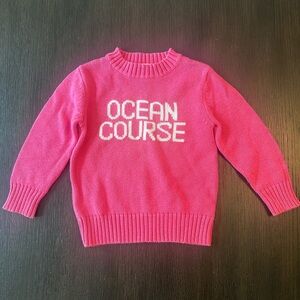 Pink Ocean Course Sweater - size 2t